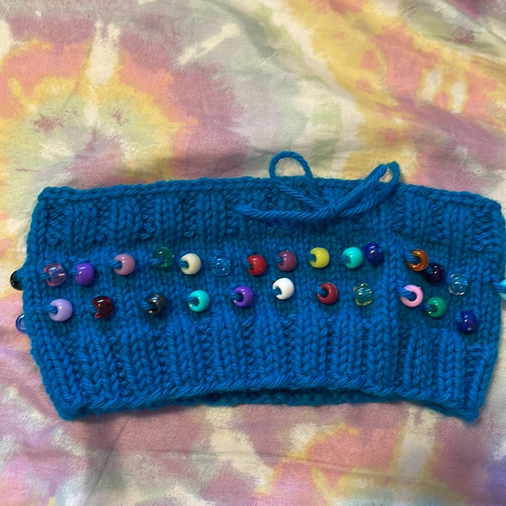 Homemade beaded headband